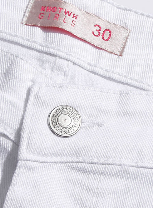 White Wide Gabardine - Khotwh
